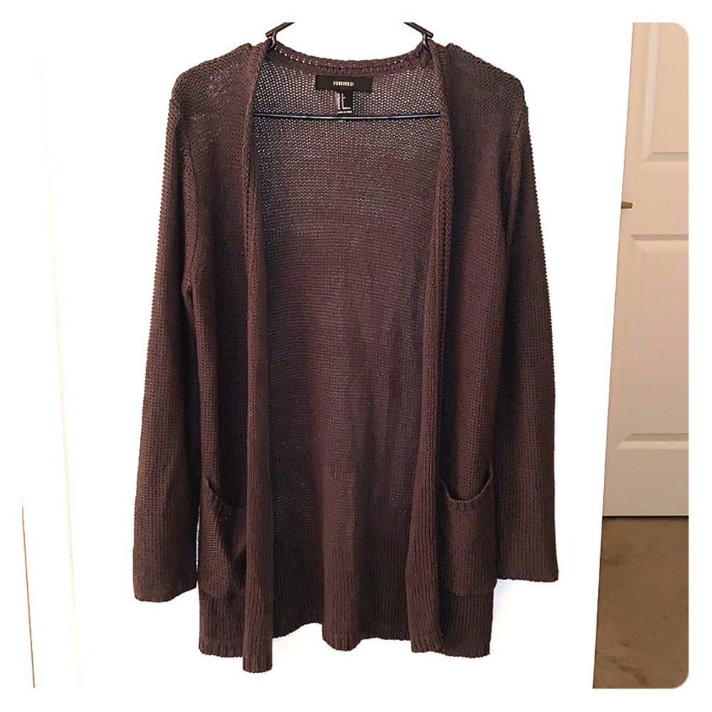 Dark gray cardigan
